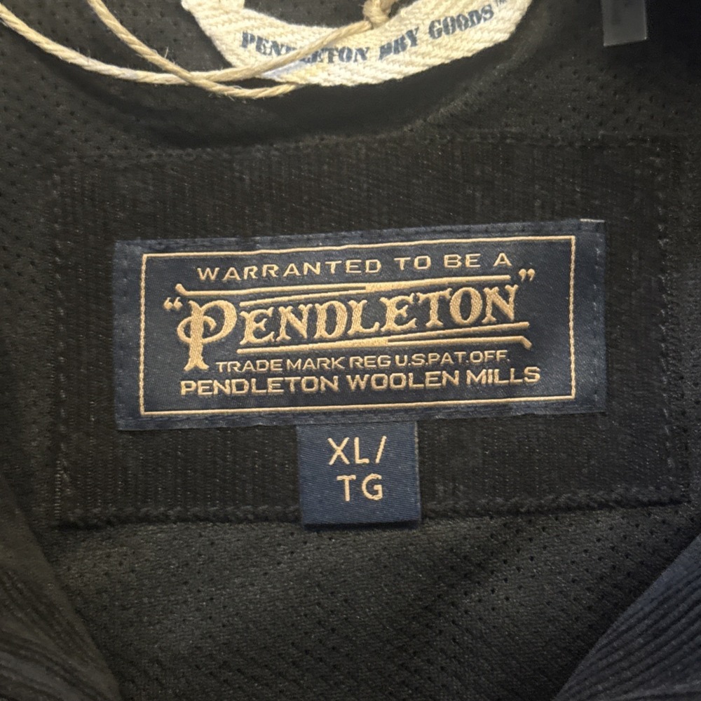 Pendleton Mens XL Full Zip Vest Snap Pockets  Color Black NWT - Picture 3 of 15